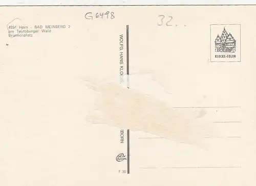 Horn-Bad Meinberg am Teutoburger Wald, Brunnenplatz ngl G6498
