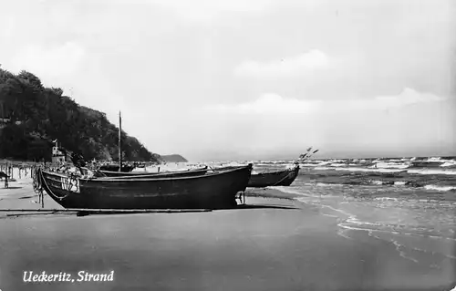 Ückeritz Strand mit Booten glca.1960 169.304