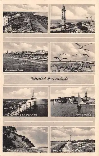 Ostseebad Warnemünde Teilansichten gl1938 172.526