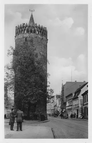 Brandenburg (Havel) Plauer Torturm mit Plauer Straße ngl 168.816