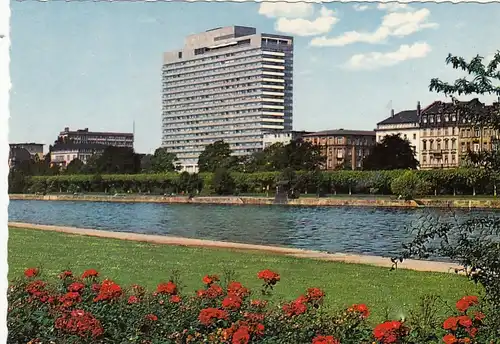 Frankfurt a.M., Mainufer mit Hotel Interkontinental ngl G5629