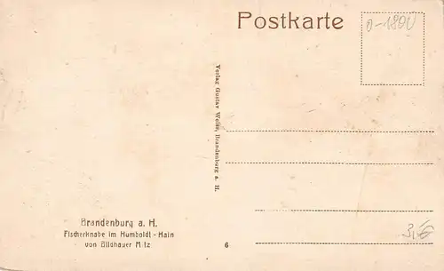 Brandenburg (Havel) Fischerknabe im Humboldt Hain ngl 168.832