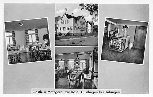 Dusslingen (Tübingen) Gasthaus und Metzgerei zur Rose ngl 170.337