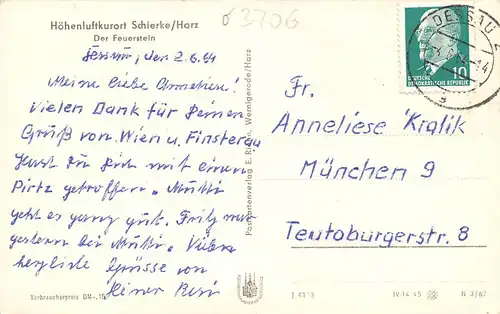 Schierke/Harz Der Feuerstein gl1964 172.590