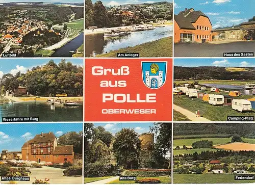 Polle, Oberweser, Mehrbildkarte gl1982 G5733