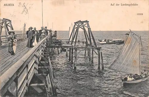 Ostseebad Ahlbeck Auf der Landungsbrücke gl1906 169.485