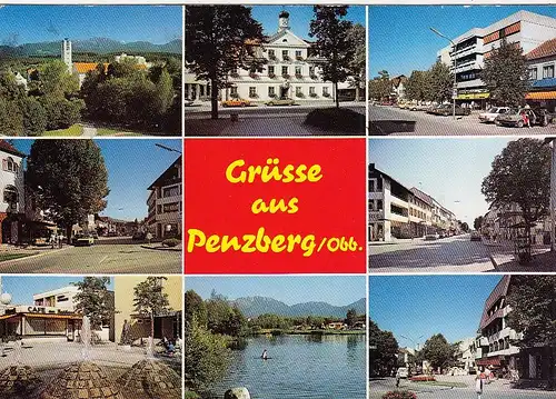 Penzberg in Oberbayern,Mehrbildkarte gl1990? G6698