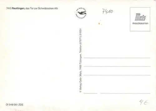 Reutlingen Teilansichten Mehrbildkarte ngl 171.014