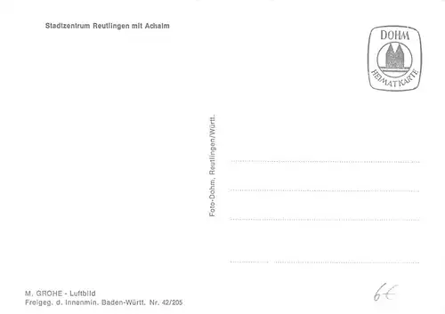 Reutlingen Panorama mit Achalm ngl 170.465