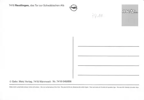 Reutlingen Teilansichten Mehrbildkarte ngl 171.023