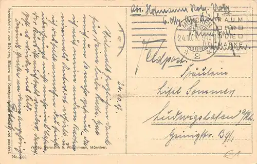 Th. und O. Hofmeister: Es will Abend werden feldpgl1917 170.547