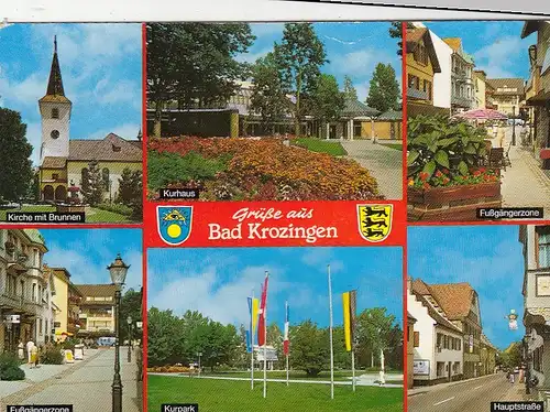 Bad Krozingen, Schwarzwald, Mehrbildkarte gl1989 G6772