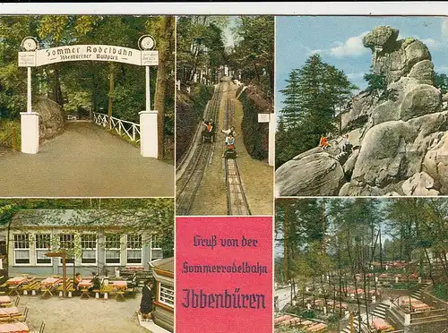 Ibbenbüren, Sommerrodelbahn, Mehrbildkarte gl1967 G6782