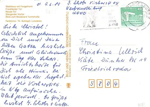 Neubrandenburg Teilansichten gl1989 169.082