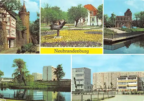 Neubrandenburg Wiekhaus Stadtpark Teich Oststadt gl1977 169.087