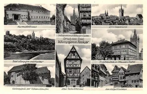 Bad Wimpfen Teilansichten Mehrbildkarte ngl 170.644