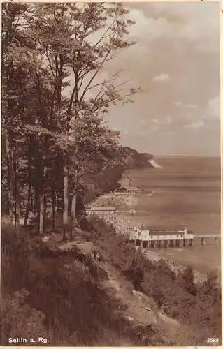 Sellin auf Rügen Blick von oben auf den Strand ngl 169.669