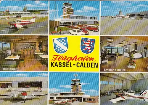 Kassel-Calden, Regional-Flughafen,, Mehrbildkarte gl1975 G5944