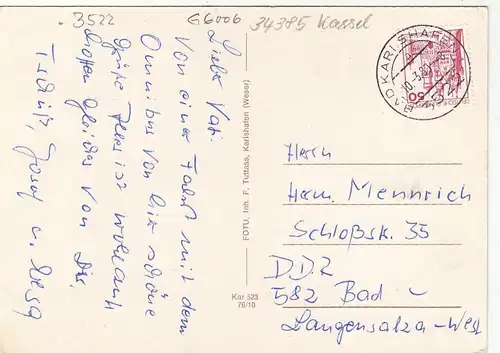 Solbad Karlshafen, Weserbergland, Mehrbildkarte gl1980 G6006