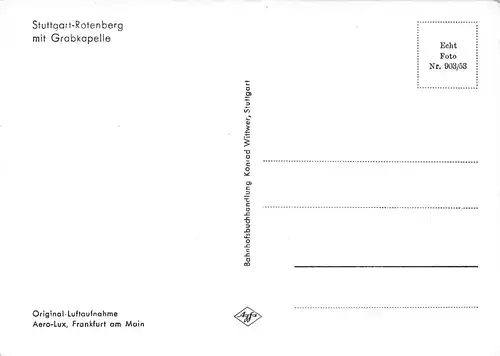 Stuttgart-Rotenberg mit Grabkapelle ngl 170.638