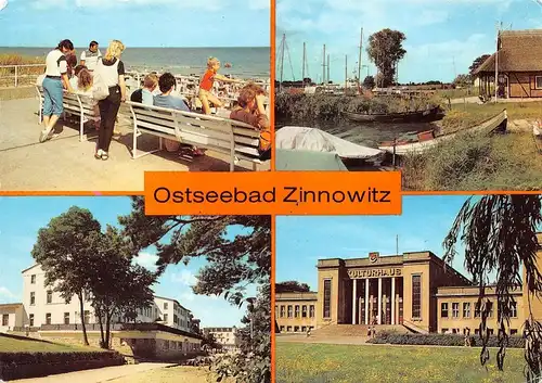 Zinnowitz Strand Achterwasser Kulturhaus gl1990 169.285