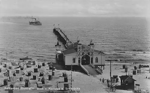 Zinnowitz Blick vom Kurhaus zur Seebrücke ngl 169.289