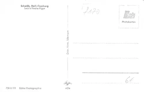 Schwäbisch Hall-Comburg Lecks Fiedle-Figur ngl 170.761