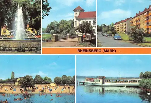 Rheinsberg Brunnen Freibad Straßenpartien gl1983 171.365
