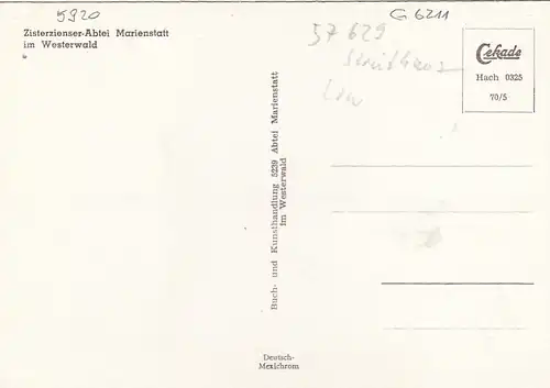 Marienstatt, Westerwald, Cistercienser-Abtei ngl G6211
