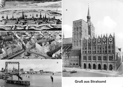 Stralsund Rathaus Stadtpanorama gl1981 170.002