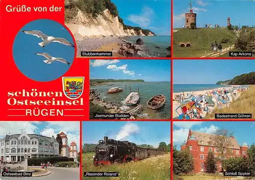 Rügen Teilansichten Mehrbildkarte glca.1990 171.471