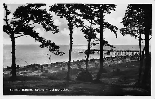 Ostseebad Bansin Strand mit Seebrücke gl1935 169.441