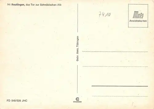 Reutlingen Teilansichten Mehrbildkarte ngl 170.869