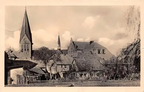 Hagenow Blick auf Schule und Kirche gl1964 171.581