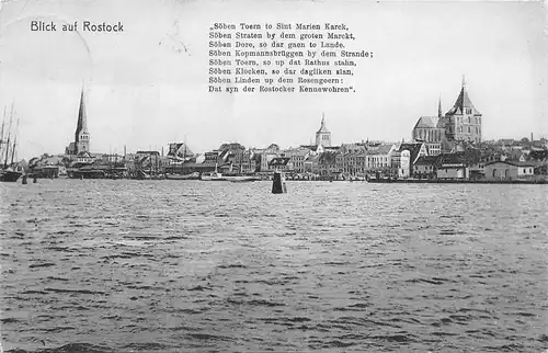 Rostock Uferpanorama gl1912 170.154