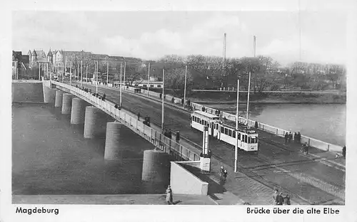 Magdeburg Brücke über die alte Elbe ngl 171.600