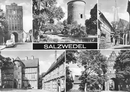 Salzwedel Teilansichten Mehrbildkarte gl1974 171.646
