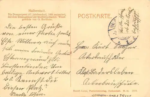 Halberstadt Die Dompropstei glca.1920 171.653