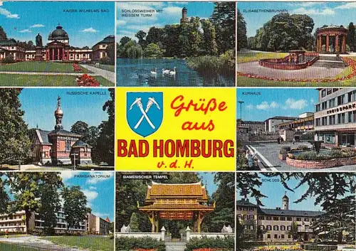 Bad Homburg v.d.Höhe Mehrbildkarte ngl G6351