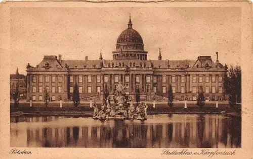 Potsdam Stadtschloss und Karpfenteich ngl 168.409
