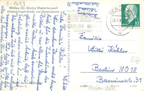 Wildau Friedrich-Engels-Straße und Gemeindeamt gl1964 168.544