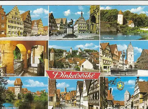 Dinkelsbühl, Mehrbildkarte gl1981 G6437