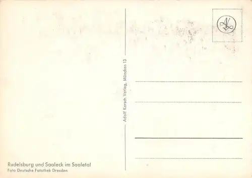 Rudelsburg und Saaleck im Saaletal ngl 171.234