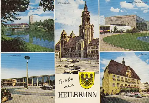 Heilbronn a.N., Theater, Mehrbildkarte gl1975 G6530