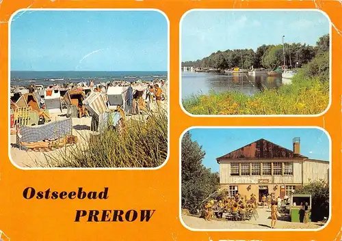 Ostseebad Prerow (Darß) Strand Seglerhafen Milchbar gl1983 169.809