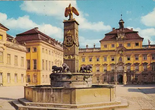 Ludwigsburg,im Schlosshof, Brunnen gl1979 G6540