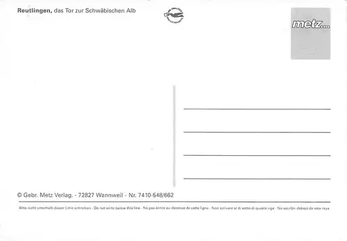 Reutlingen Teilansichten Mehrbildkarte ngl 170.434