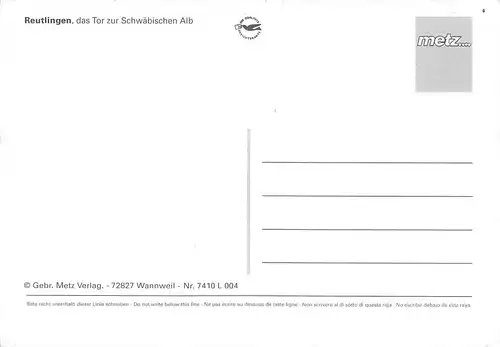 Reutlingen Teilansichten Mehrbildkarte ngl 170.448