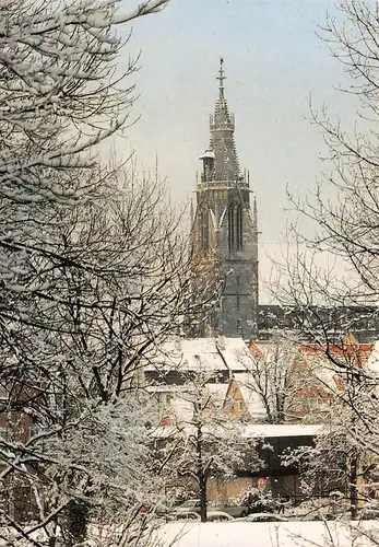 Reutlingen Blick zur Marienkirche im Schnee ngl 170.460