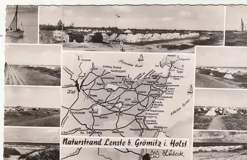 Lenster Strand, Post Cismar über Lensahn (Ostholst.), Mehrbildkarte gl1911 G6627